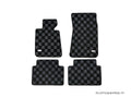 Phase 2 Motortrend (P2M) Front & Rear Checkered Carpet Floor Mats - E30 3 Series 2/4 Door Models