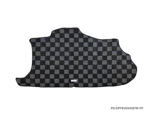 Phase 2 Motortrend (P2M) Checkered Carpet Trunk Mat - Mitsubishi Lancer Evolution X (2008-2015)