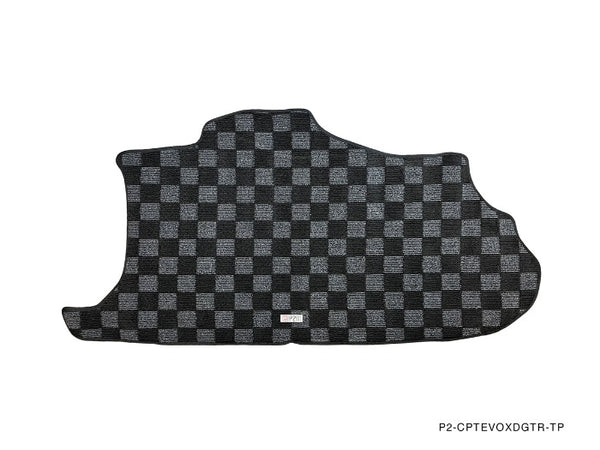 Phase 2 Motortrend (P2M) Checkered Carpet Trunk Mat - Mitsubishi Lancer Evolution X (2008-2015)