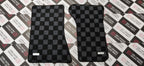 Phase 2 Motortrend (P2M) Checkered Race Carpet Floor Mats - Mazda RX-7 FC3S (1986-1990)