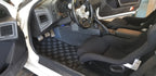 Phase 2 Motortrend (P2M) Checkered Race Carpet Floor Mats - Mazda RX-7 FC3S (1986-1990)