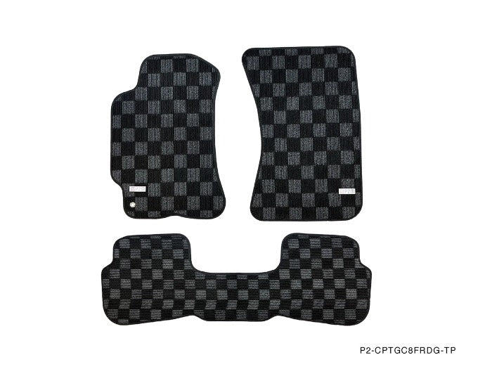 P2M Checkered Floor Mats - Subaru Impreza WRX GC8 (1993-2001)