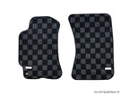 Phase 2 Motortrend (P2M) Front & Rear Checkered Carpet Floor Mats - Subaru Impreza WRX GC8 (1993-2001)