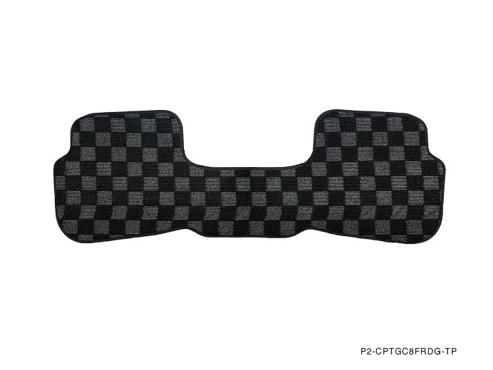 Phase 2 Motortrend (P2M) Front & Rear Checkered Carpet Floor Mats - Subaru Impreza WRX GC8 (1993-2001)