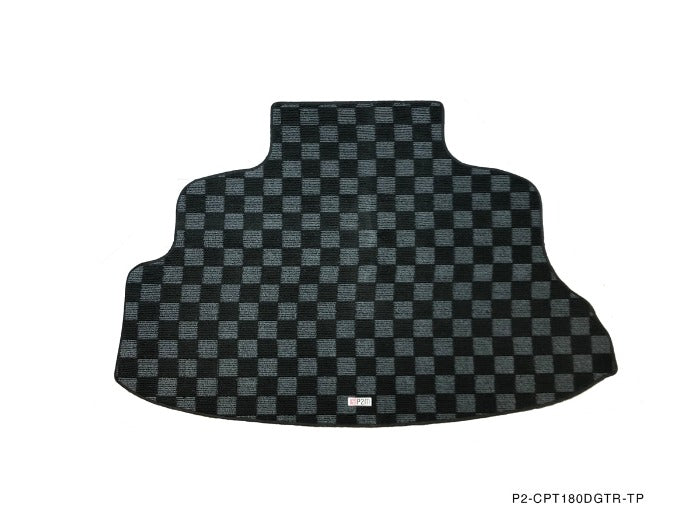 P2M Flag Race Rear Carpet Trunk Mat - Nissan 180sx 240sx (1989-1994)