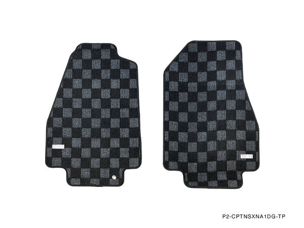 Phase 2 Motortrend (P2M) Front Checkered Carpet Floor Mats - Acura NSX NA1 (1990-1996)