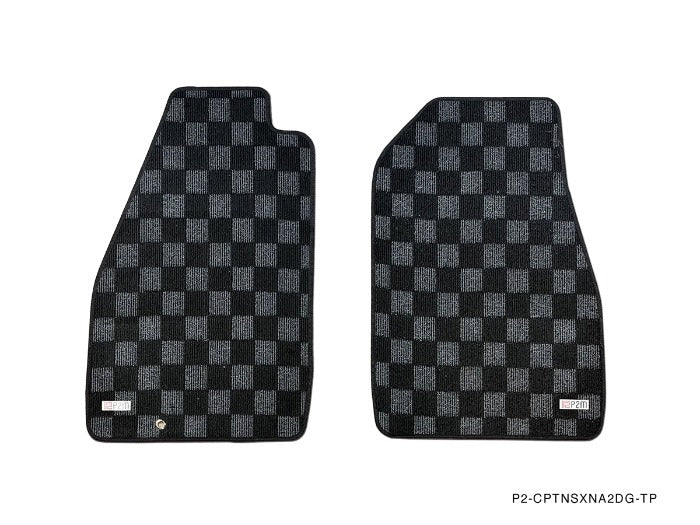 P2M Front Checkered Floor Mats - Acura NSX NA2 (1997-2005)
