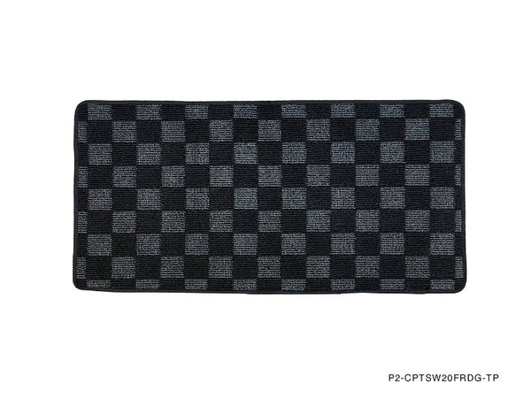 Phase 2 Motortrend (P2M) Checkered Flag Race Carpet Floor Mats Front & Trunk - Toyota MR-2 SW20 (1990-1995)