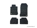 P2M Rear Checkered Flag Carpet Floor Mats - Mercedes E (1996-2002)