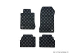 P2M Rear Checkered Flag Carpet Floor Mats - Mercedes E (1996-2002)