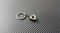 P2M Black Chrome Metal Valve Cover Keychain - Mazda Rotary Engine - P2-KYCROTARY-BC