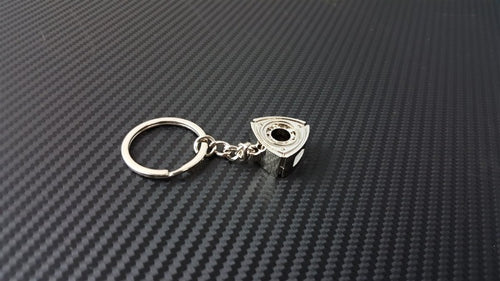 Phase 2 Motortrend (P2M) Chrome Metal Valve Cover Keychain - Mazda Rotary Engine