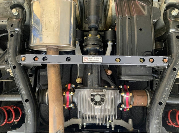 P2M Phase 2 Motortrend Aluminum Mid Lower Tie Brace Bar Brace - Honda S2000 S2K AP1 AP2 (2000-2009)