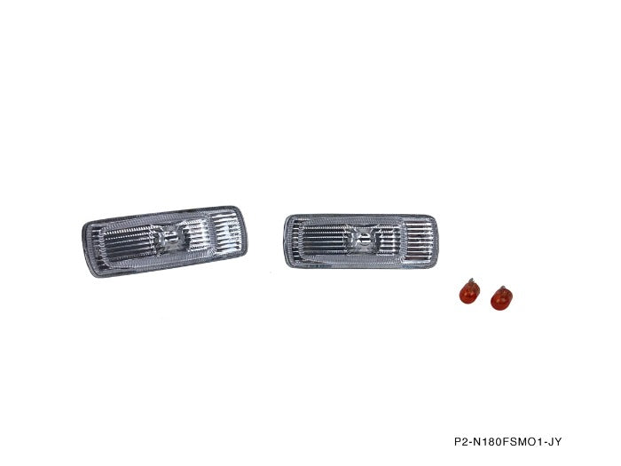 P2M Front Clear Side Marker Lights - Nissan 240SX S13 (1989-1994) - P2-N180FSM01-JY