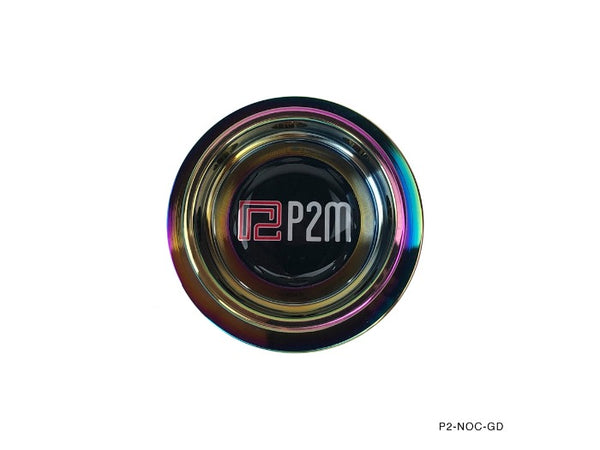 Phase 2 Motortrend (P2M) Round Neo Chrome Engine Oil Filler Cap - Nissan & Honda