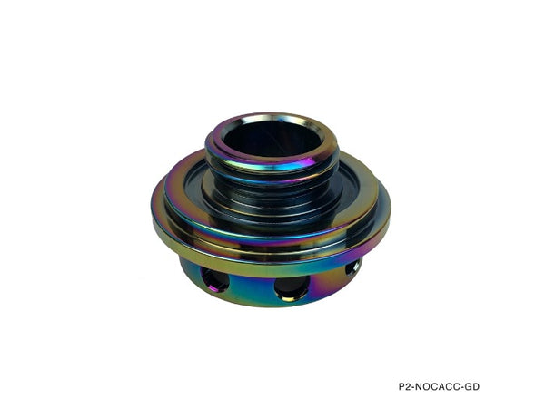 Phase 2 Motortrend (P2M) Round Neo Chrome Engine Oil Filler Cap - Nissan & Honda