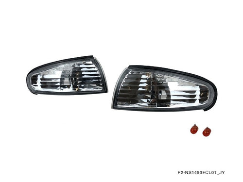 Phase 2 Motortrend (P2M) Clear Front Side Corner Lights - Nissan 240SX S14 Zenki (1995-1996)