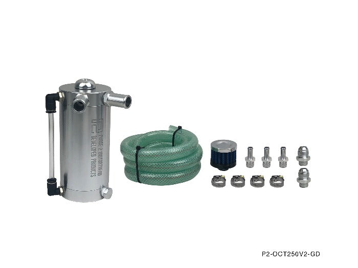 P2M Oil Catch Tank Kit 250cc Mini V2 - Universal - P2-OCT250V2-GD