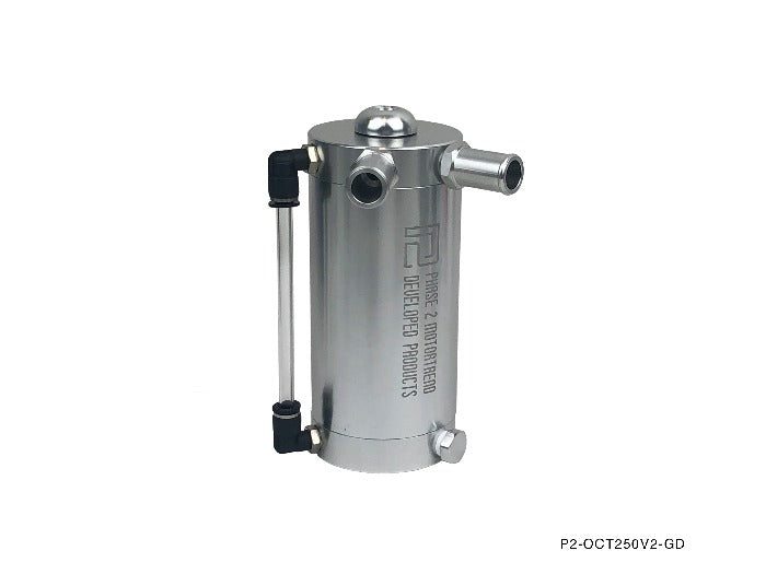 P2M Oil Catch Tank Kit 250cc Mini V2 - Universal - P2-OCT250V2-GD