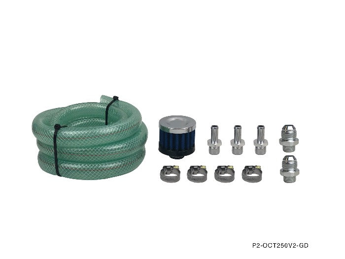 P2M Oil Catch Tank Kit 250cc Mini V2 - Universal - P2-OCT250V2-GD