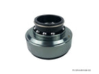 Phase 2 Motortrend (P2M) Black on Gunmetal Aluminum Steering Wheel Quick Release Kit - Universal