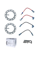 Phase 2 Motortrend (P2M) Black on Gunmetal Aluminum Steering Wheel Quick Release Kit - Universal