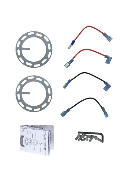 Phase 2 Motortrend (P2M) Black on Gunmetal Aluminum Steering Wheel Quick Release Kit - Universal