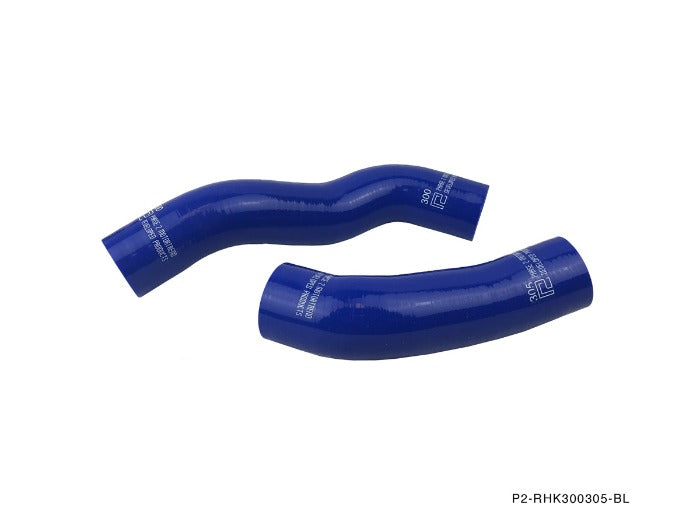 P2M 3 Ply Silicone Reinforced Radiator Blue Hoses - Mazda RX-7 12A (1979-1982) - P2-RHK300305-BL