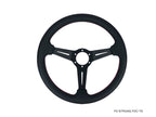 Phase 2 Motortrend (P2M) Competition Steering Wheel - 340mm Deep Corn Suede w/ Red Stitching