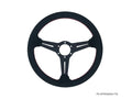 P2M Competition Steering Wheel - 340mm Standard Suede w/ Red Stitching - P2-STR340SU-TE