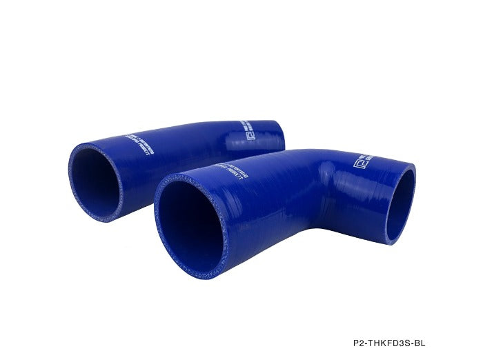 P2M 4 Ply Silicone Turbo Hose Kit - Blue - Mazda RX-7 FD3S (1993-1997) - P2-THKFD3S-BL