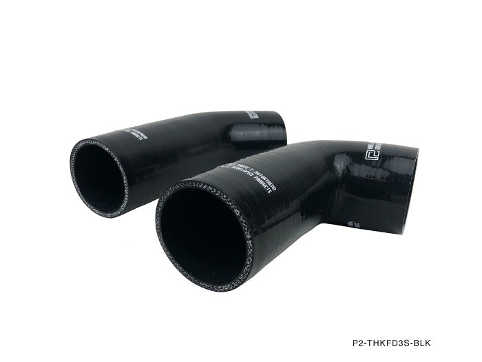 P2M 4 Ply Silicone Turbo Hose Kit - Black - Mazda RX-7 FD3S (1993-1997) - P2-THKFD3S-BLK