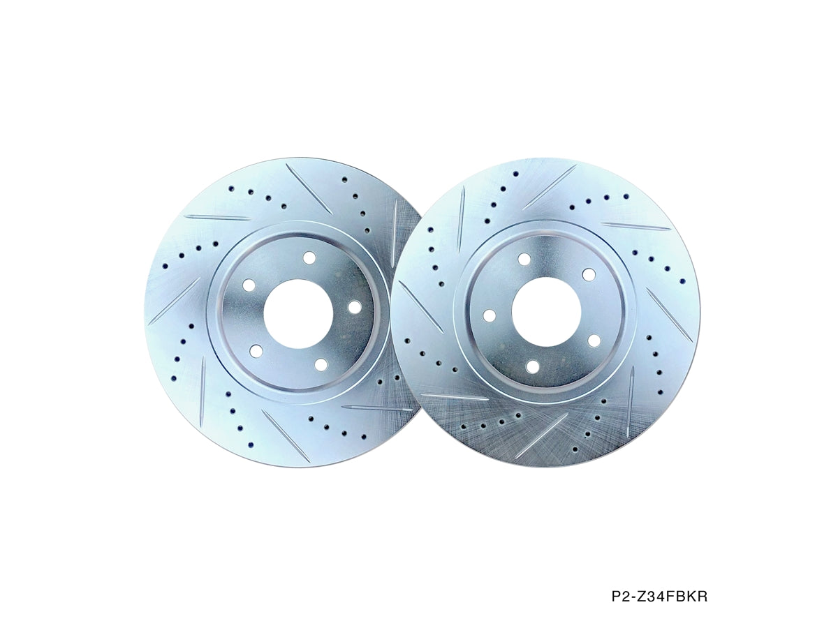 P2M Front Brake Rotors w/o Akebono - Nissan Z34 370z (2009+)