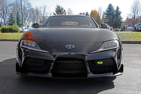 Perrin Performance Front Tow Hook Kit - Neon Yellow - Toyota Supra A90 (2020+)
