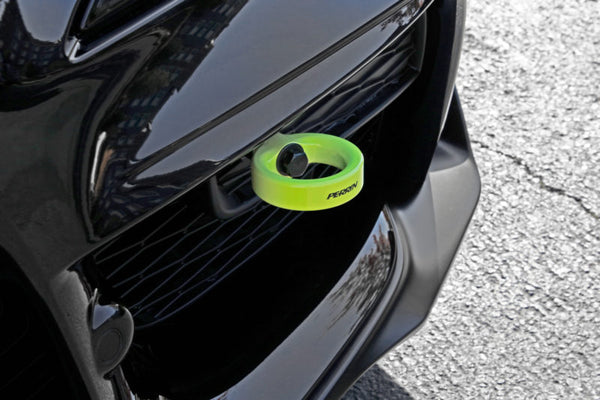 Perrin Performance Front Tow Hook Kit - Neon Yellow - Toyota Supra A90 (2020+)