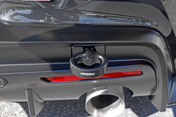 Perrin Performance Rear Tow Hook Kit - Black - Toyota Supra A90 (2020+)