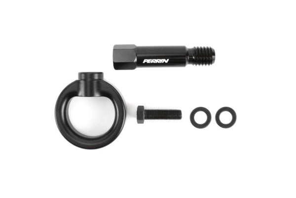 Perrin Performance Front Tow Hook Kit - Black - Toyota Supra A90 (2020+)