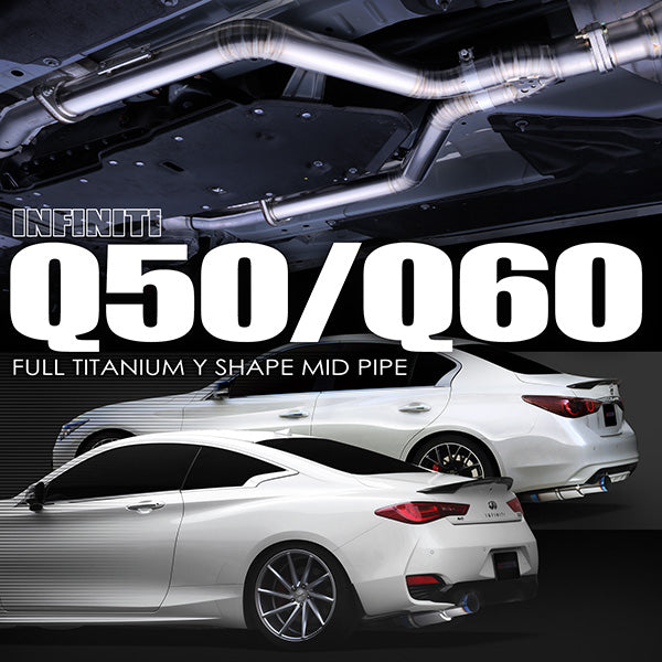 Tomei Full Titanium Expreme Ti Y Pipe - Infiniti Q50 / Q60 w/ VR30DDTT 3.0T