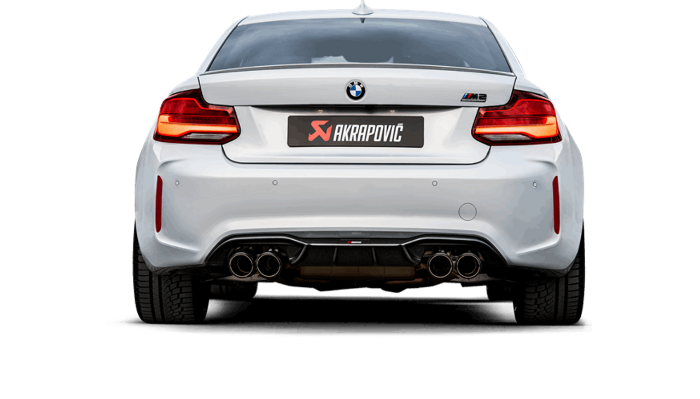 Akrapovic Slip-On Line (Titanium) w/Carbon Fiber Tips - BMW M2 Competition/M2 CS (F87) [2018-2022]
