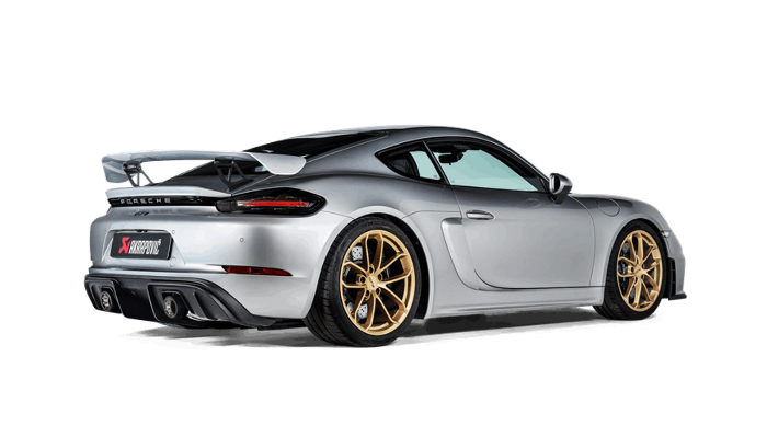Akrapovic Slip-On Race Line (Titanium) (Req Tips / Option 2) - Porsche Cayman GT4 / Boxster Spyder (718) [2020+]