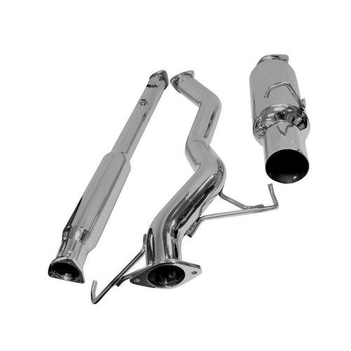 DC Sports Stainless Steel Single Cat-Back Exhaust System - Mitsubishi Lancer Evolution VIII, IX (2003-2007)