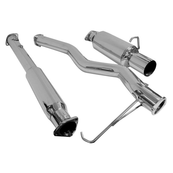 DC Sports Stainless Steel Single Cat-Back Exhaust System - Mitsubishi Lancer Evolution VIII, IX (2003-2007)