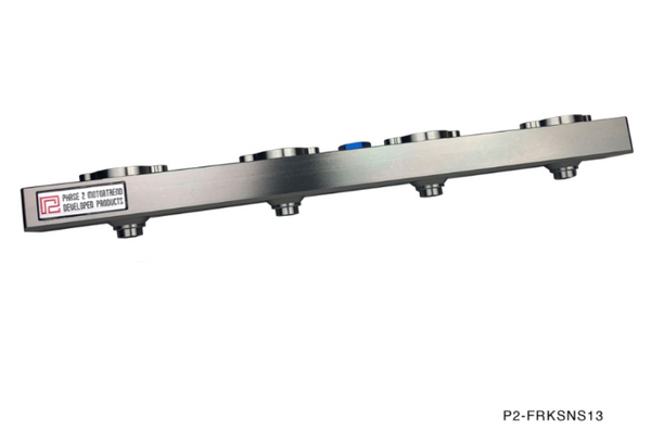 Phase 2 Motortrend (P2M) Billet Aluminum Side Feed Fuel Rail Kit - Nissan S13 SR20DET