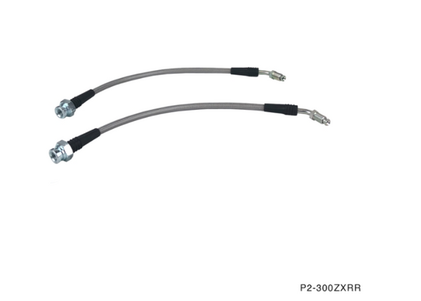 Phase 2 Motortrend (P2M) Stainless Steel Braided Rear Z32 Conversion Brake Lines - Nissan 240sx (1989-1998)
