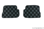 Phase 2 Motortrend (P2M) Checkered Flag Race Extended Carpet Floor Mats Front & Rear - Mazda 3 & Speed 3 BK (2007-2009)