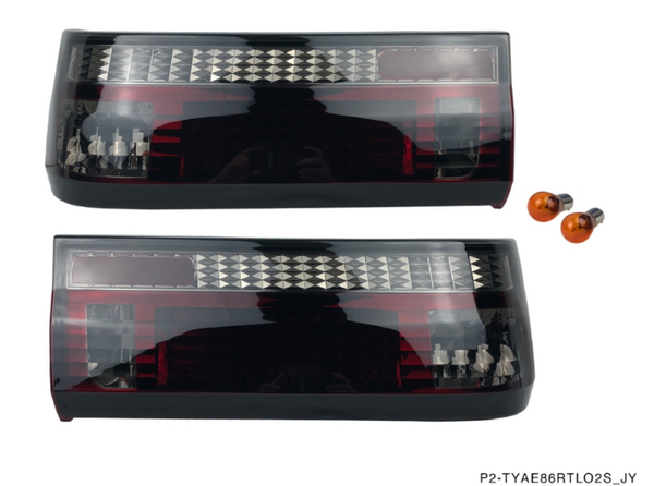 Phase 2 Motortrend (P2M) Smoked LED Rear Tail Lights - Toyota Corolla AE86 GTS (1984-1987)