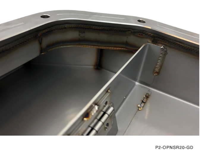 Phase 2 Motortrend (P2M) Oversized Stainless Plate Oil Pan - Nissan Silvia 240sx S13 S14 S15 SR20DET