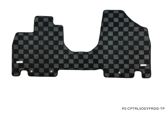 Phase 2 Motortrend (P2M) Front & Rear Dark Grey Carpet Floor Mats Set - Honda Odyssey RL5 (2011-2017)