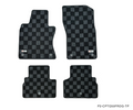 P2M Checkered Floor Mats (Dark Grey) - Infiniti Q50 Sedan (2013+)