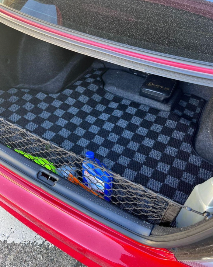 Phase 2 Motortrend (P2M) Checkered Carpet Sedan Trunk Mat - Lexus IS200 IS300 Altezza (1998-2005)